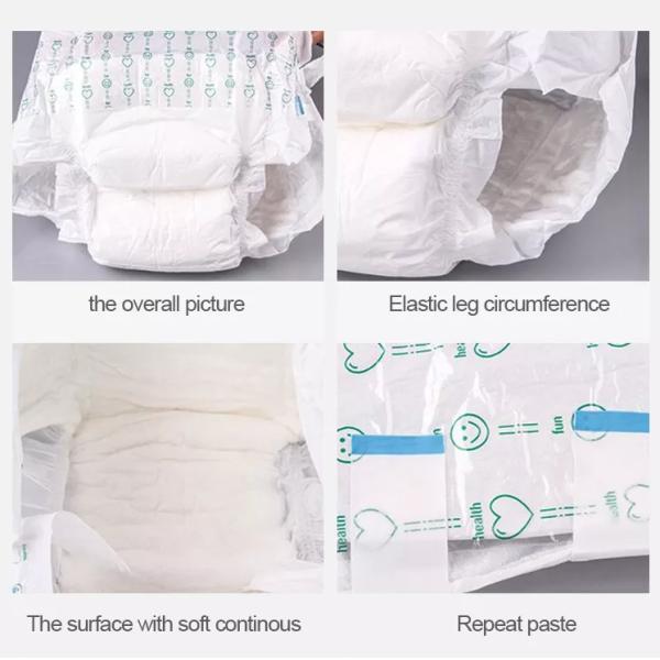 Extra Thick Incontinence White Adult Diaper Absorbent Leak Proof