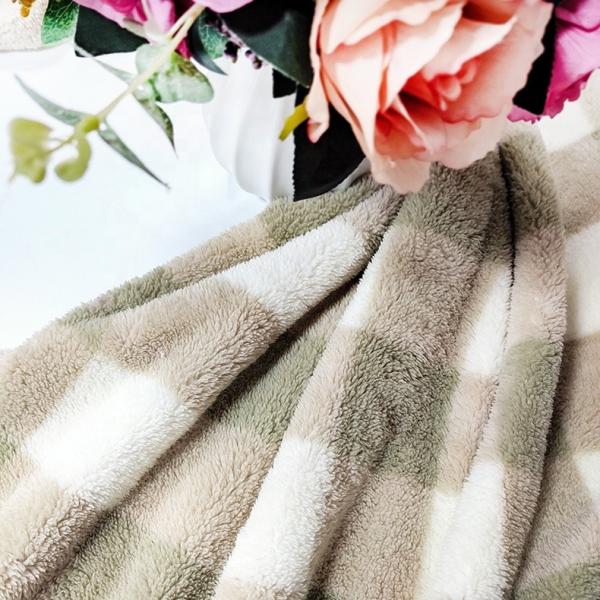 Шотландка напечатала 100% полиэстер 280gsm ткани вельвета Shu