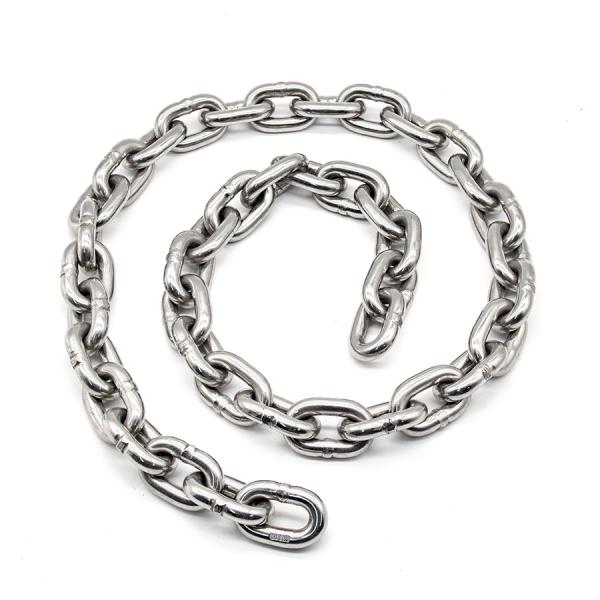 Welded 36 Mm Stainless Steel Long Link Chain / DIN 766 Short Link Chain