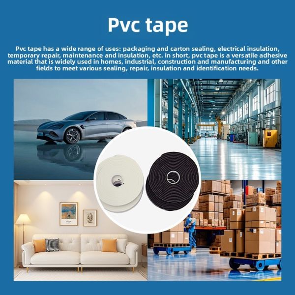 Wear-Resistant PVC Foam Tape Double-Sided Car Body Sealing Shock Absorption No Residue Corrosion-Resistant Adhesive Backing Tape