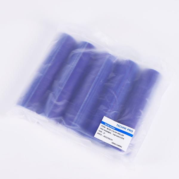 Peelable Disposable Industrial Lint Roller 8 Inch 200mm Blue Dust Free Cleanroom Sticky Mat