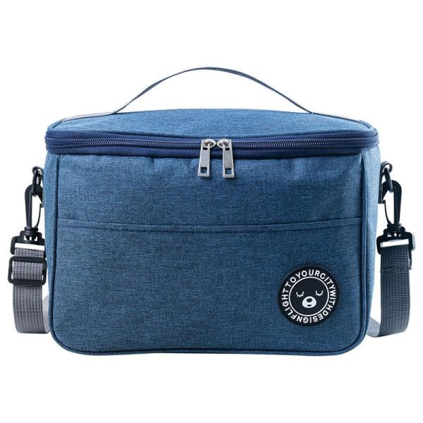 COMMUTER LUNCH BOX HANDBAG SQUARE INSULATED BAG ALUMINUM FOIL THICKENED BENTO BAG OFFICE STUDENTS BRING MEALS LARGE CAPA
