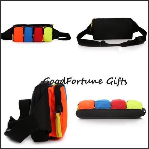 high quantity customed gift cheapest promotional canvas travel sports waist bag