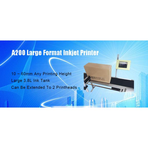 Высота струйного принтера 60mm A200 12KG DOD для сплетенного коробкой типа чернил сумок растворяющего