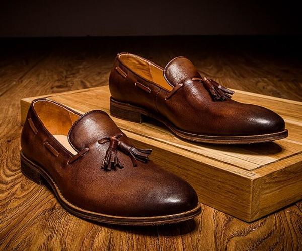 Lace Up Flat Heel Mens Slip On Sneakers High Top / Low Cut Soft Leather Sneakers