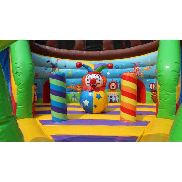 Inflatable Amusement Park For Kids Giant Activity / Commercial Bounce House Combos