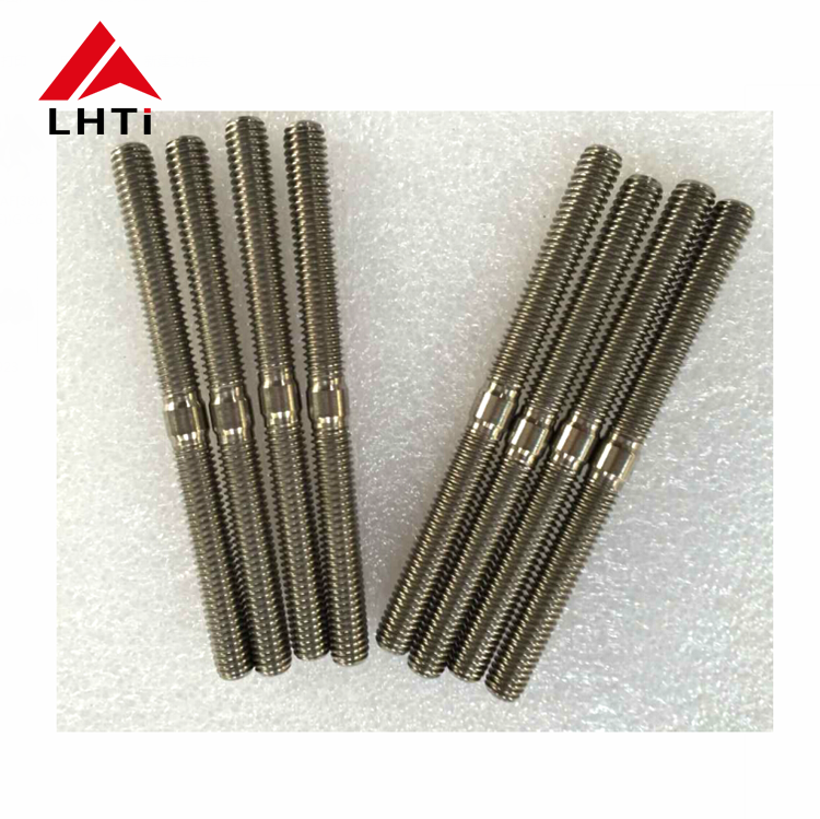 8mm / 10mm Titanium Stud Bolts With Hex Lock Nuts For Chemical