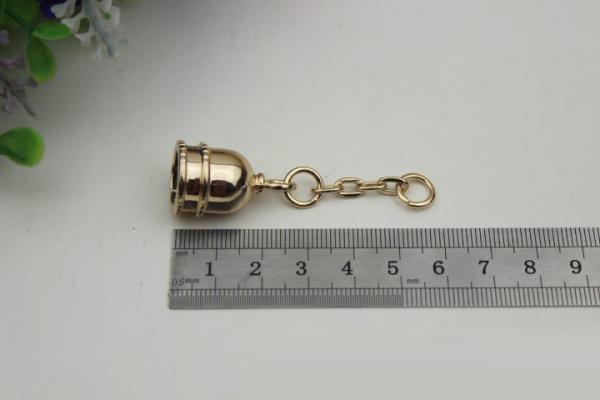 DIY high-grade leather accessories 10mm gold metal tassel hat bell charm for bag decorative fittings