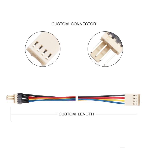 JST JH 2.5mm 4 кабель контактного разъема lvds 4 сборки кабеля вентилятора y провода Pin Molex 4