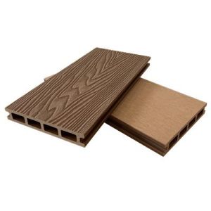 Древесина современного составного тика пластиковая украшая ВПК 3Д выбитое для террасы