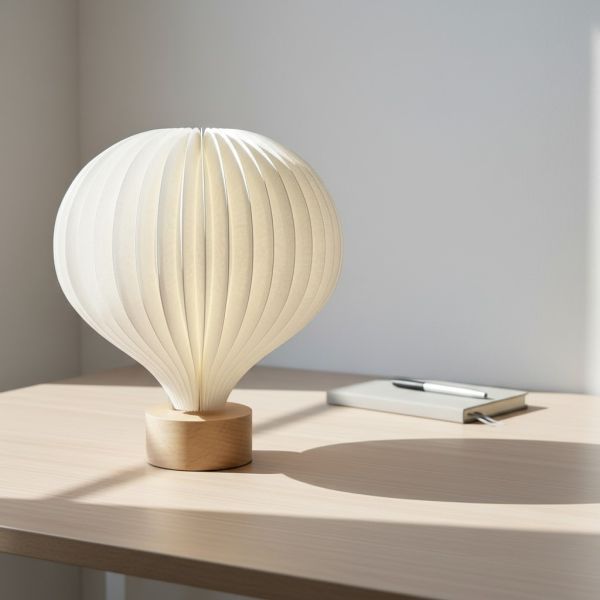 RGB LED Rechargeable Cordless Hot Air Balloon Paper Lamp Origami Desk Night Light