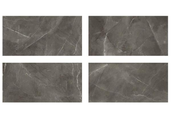 600 X 1200 MM Ceramic Glazed Wall Tiles , Dark Grey Kitchen Glazed Tiles