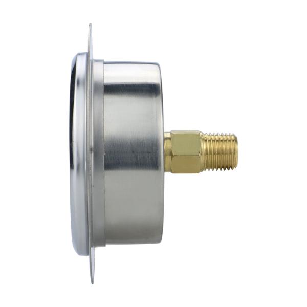 Stainless Steel Case Glycerin Filled Pressure Gauge with 2.5% Accuracy and OEM Bezel