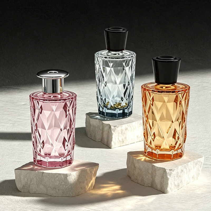 Empty Glass Aroma Diffuser Bottles 190ml Cylinder Reed Fragrance Home