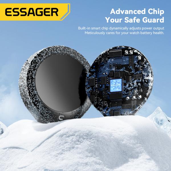 ESSAGER ES-WC14 Series Wireless Watch Charger 5V/2A Input 2.5W MAX