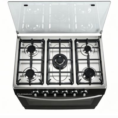 Highly Durable Commercial Gas Range Stove 5 Burner Cooker With Oven OEM ODM