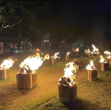 18.7 Inch Stainless Steel Smokeless Fire Pit 34cm Bonfire Portable