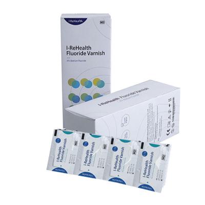 verniz 100pouches/Box do fluoreto de sódio de 0.5g 5% para a desmineralização ortodôntica