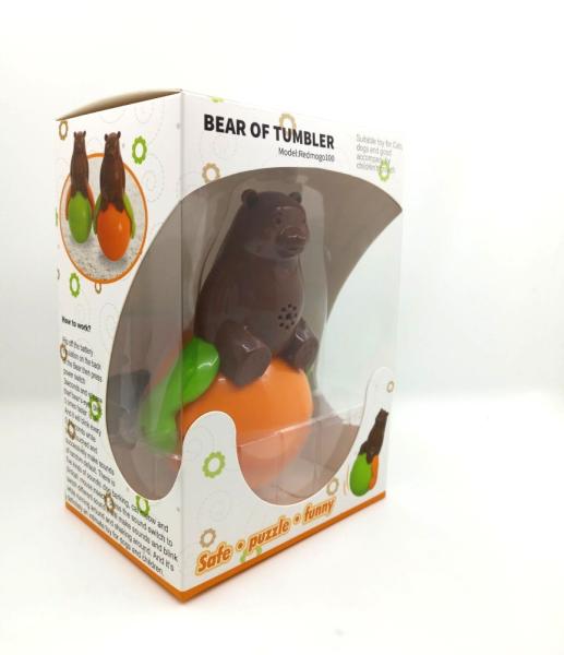 Moving Flying Bear Musical Tumbler Toy 90dB Signal To Noise Ratio For Baby Cat