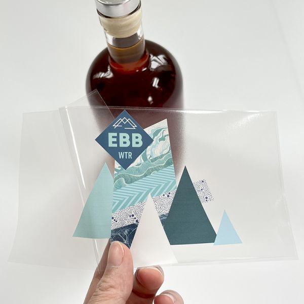 Custom Printed Jar Labels Water Bottle Private Label Sticker Clear Transparent Water Packaging Label Sticker