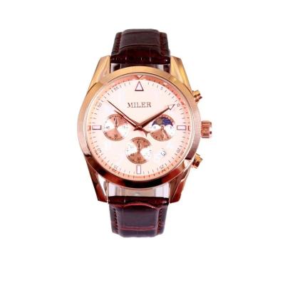 Miler personnalisé de haute qualité imperméable à l'eau montres de poignet de luxe Homme montre