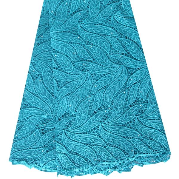 2016 Hot new product leaf design embroidery african guipure cord lace for fashion dress