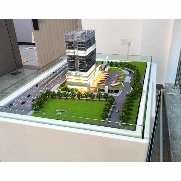 Contemporary Office Building Scale Model 1:100 Landscape Design Model