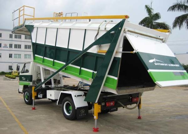 Payload 1000KG Airport Ground Support Equipment Rubbish Truck