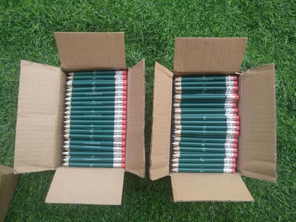 round golf pencil , wood golf pencil , golf pencil , wooden golf pen , wooden golf pencil