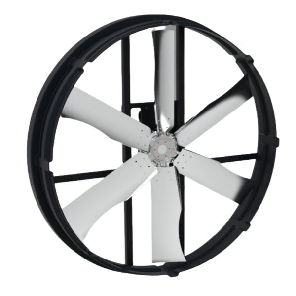 Energy-Saving Fire Smoke Exhaust Fan 183cm/72inch Blade Diameter 380-480V Voltage