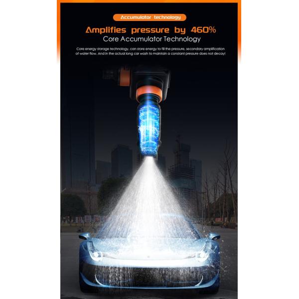 300W 24V Electric Pressure Washer with Hose Reel Green Electric Portable High Pressure Cleaner Machine Cordless Pressure