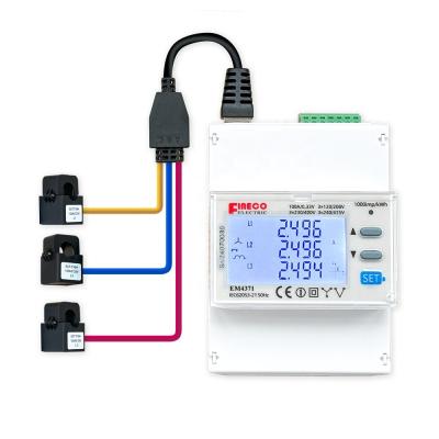Accuracy Class 0.33V EM4371 Three Phase Digital Energy Meter for Rogowski Coil Meter
