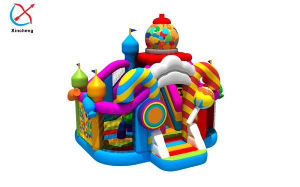 Manufacturer Inflatable Combos Happy Easter Candy Inflatable Bounce House Castle