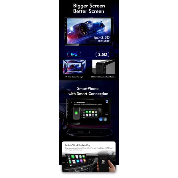 2 jugador de Android del coche del dinar 2+32g jugador universal de Android del coche de Mirrorlink de 9 pulgadas