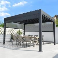 12' X 12' Aluminum Patio Pergola Rainfall Handling 0.04 0.05 L/s/m2 Custom Color For Outdoor Living