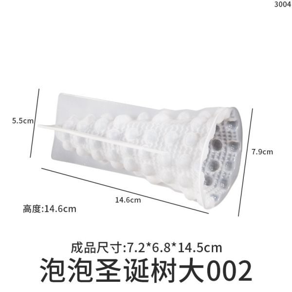 DIY Crystal Dropping Resin Christmas Tree Stand Small Night Light 3D Stereoscopic Gypsum Jewelry Silicone Mold