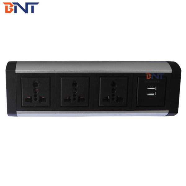 office funiture power and data center/table top desk edge mount universal power socket and usb data charging