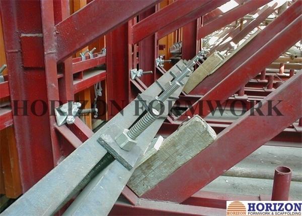8.9m Height Single Sided Concrete Wall Forms Q235 Steel Channel OEM Available