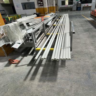 Wall Thickness 2.5mm Pultrusion FRP Round Tube Light Grey As Facility Of Infrastructures