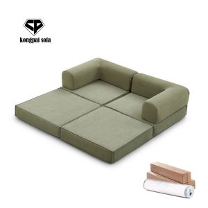 Vacuum Pack Modern Convertible Foam Eco-Friendly 2 Seater Hotel Use Living Room