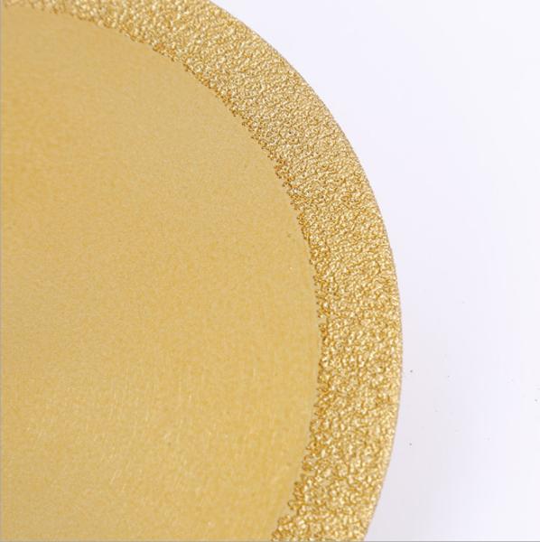 115×1.0/1.5×5×20mm Vacuum Brazed Diamond Saw Blade For Cutting Cast Iron Marble Metal Stainless Steel Fire Emergency