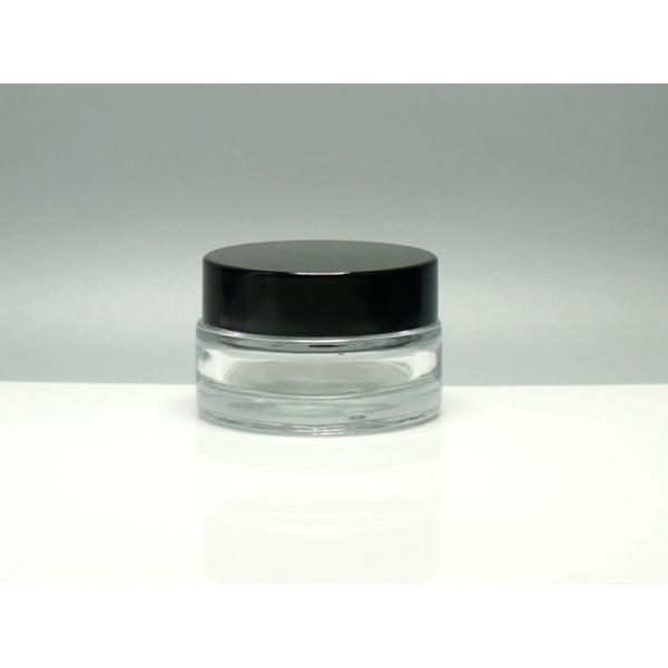 Sustainable Classic Custom 30G 1oz Wholesale Cosmetic Cream Glass Jars, Recycled Glass Cosmetic Containers Packaging