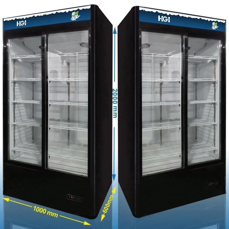 Vertical Display Rack Refrigerated Showcase Supermarket Beverage Cold Drink Chiller Cooler Lsc660K