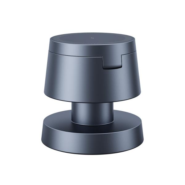 Black Portable Wireless Charger With 95*95*78mm Size 15W/10w/7.5W/5W Charging Power