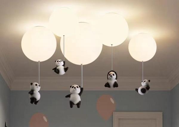 Romantic Kids Children Bed Room Pendant Light Colourful Glass Balloon Led Ceiling Chandelier Lamp