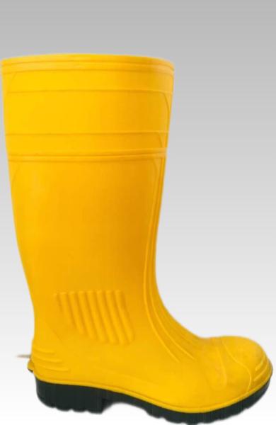 Green PVC Steel Toe Rubber Boots Anti Slip Steel Toe Waterproof Boots