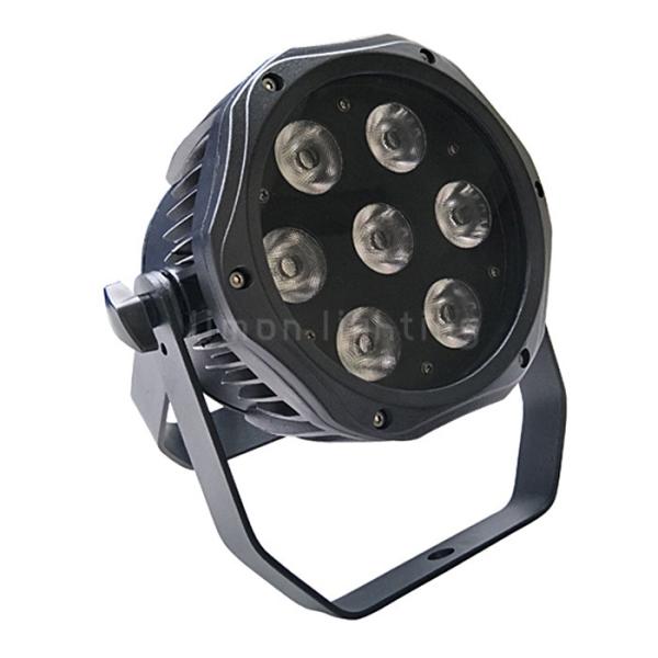 High Brightness 7x18w RGBWAUV 6in1 IP 65 LED Slim Par Stage DJ Lights