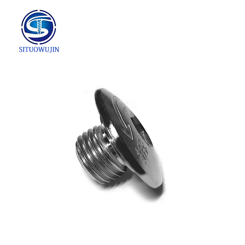 Custom M12 Pan Head Hexagon Socket Screw CNC Machined Stainless Steel Inner Hex Fastener Mechanical Hardware Bolt