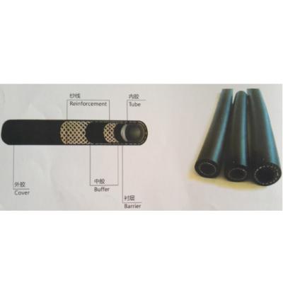 Black ID 13mm OD 21mm Automotive Air Conditioning Hoses 1/2
