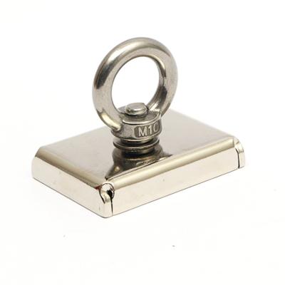 aimant de pot de néodyme de 350lbs Rectanglar avec la corde